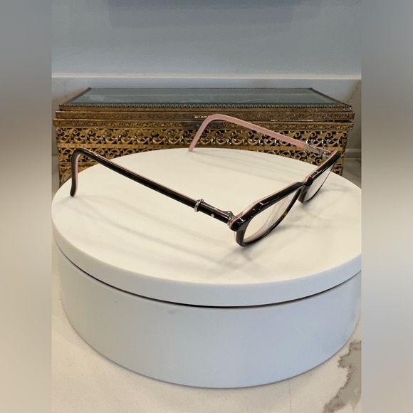 Robert Marc Slim Black/Pink Rectangular Rx Eyeglass Frames...